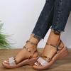 2024 Wedges Sandals for Women 4.5cm Heels Golden Platform Women's Sandals Summer Shoes Chaussures Femme Sandales Size 43 Slides