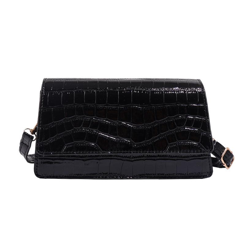 New crocodile pattern candy color square bag 2025 summer foreign style new small bag fashion portable shoulder messenger bag