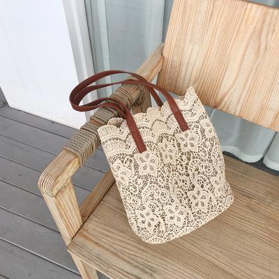 Lace Ladies Handbag Summer Beach Wedding Bridal Party Hand Bag Bolsa Feminina Women's Shoulder Bag Shopping Bag