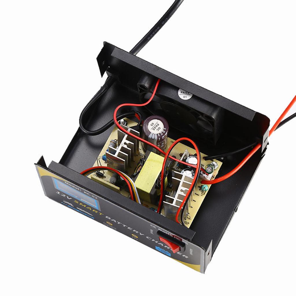 Car Battery Smart Battery for 12V Battery Digital Display PowerCelsiusVoltageCelsiusCurrent Automatic Manual Modes