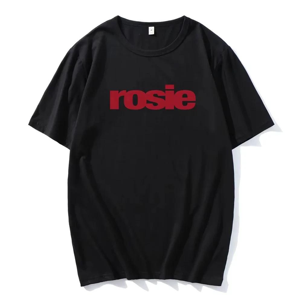 Korean Pop Girl Group Member Rosé T Shirt New Album Number One Girl Same Fashion Top Y2k Harajuku Womens Crew Neck Short Tops