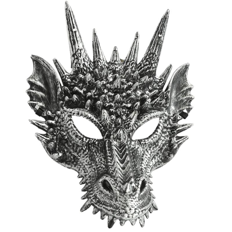 Dragon Mask For Kids Adults Festival Party, Halloween Dragon Cosplay Mask Dragon's Head Mask Halloween Dragon Costume