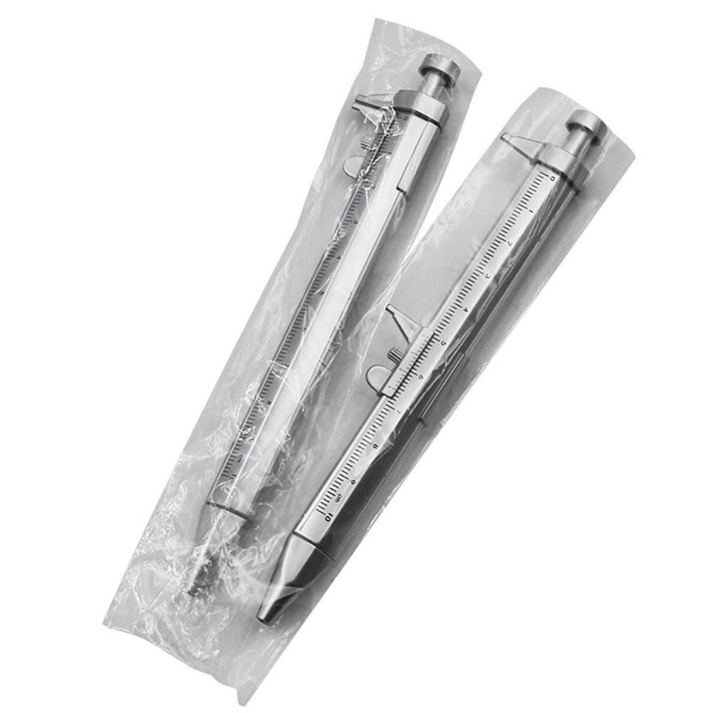 Multifunction Vernier 2 in 1 Caliper Type Ballpoint Pen Precise Measurement Range Bullet-tip Design Best Gifts for Kids Children