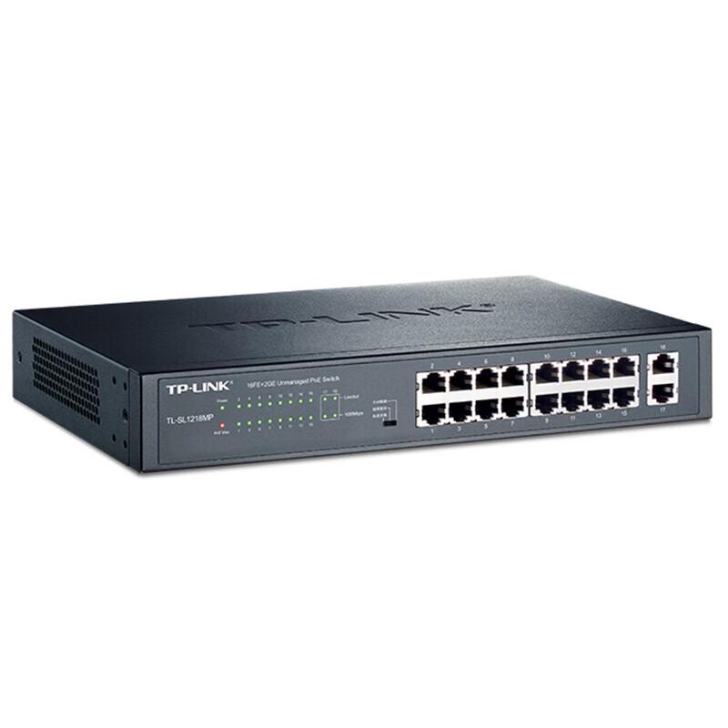 TP-LINK TL-SL1218MP Gigabit Uplink PoE Switch