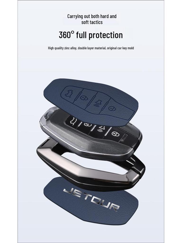 Jetour X70PLUS/X90 Metal Key Case - Remote Control Protective Bag