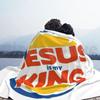 Jesus Is The King Blanket For Sofa Bed Travel Christian Jesus Cross Lord God Christianity Christ Good Father