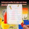 10 Pcs Goat Soft Nipple Pet Special Silicone Baby Milk Mouth Small Animal Lamb Feeding Bottle Sheep Coke Bottle Red Nipple