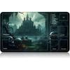 1pcs The Great Wave Off Kanagawa Zoned Mtg Playmat Large Locking Edge Nonslip Rubber Desk Mat For Tcg Commander Game