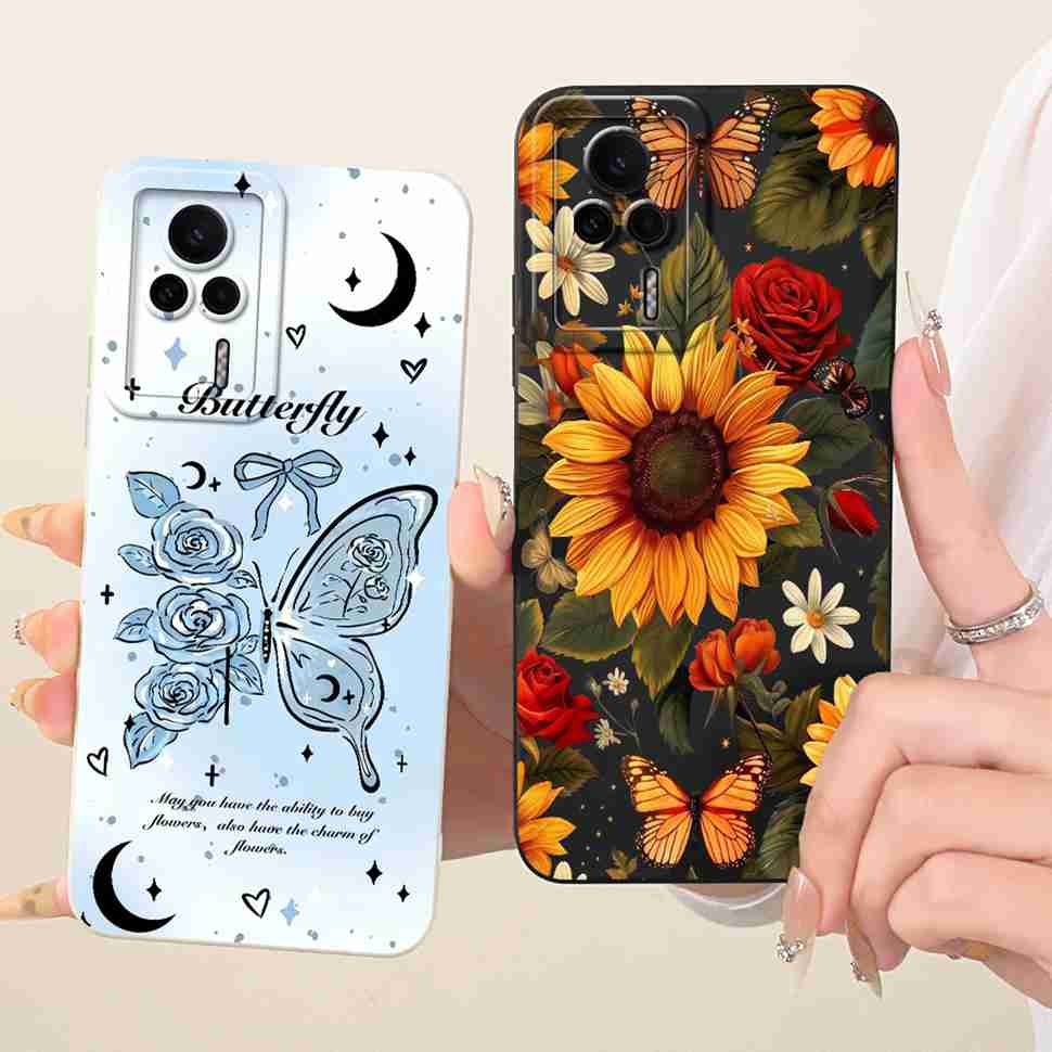 For Redmi K60E 5G 22122RK93C Case Lovely Cartoon Design Silicone Back Cover For Redmi K60e K60E 5G 6.67" Phone Cases Shockproof