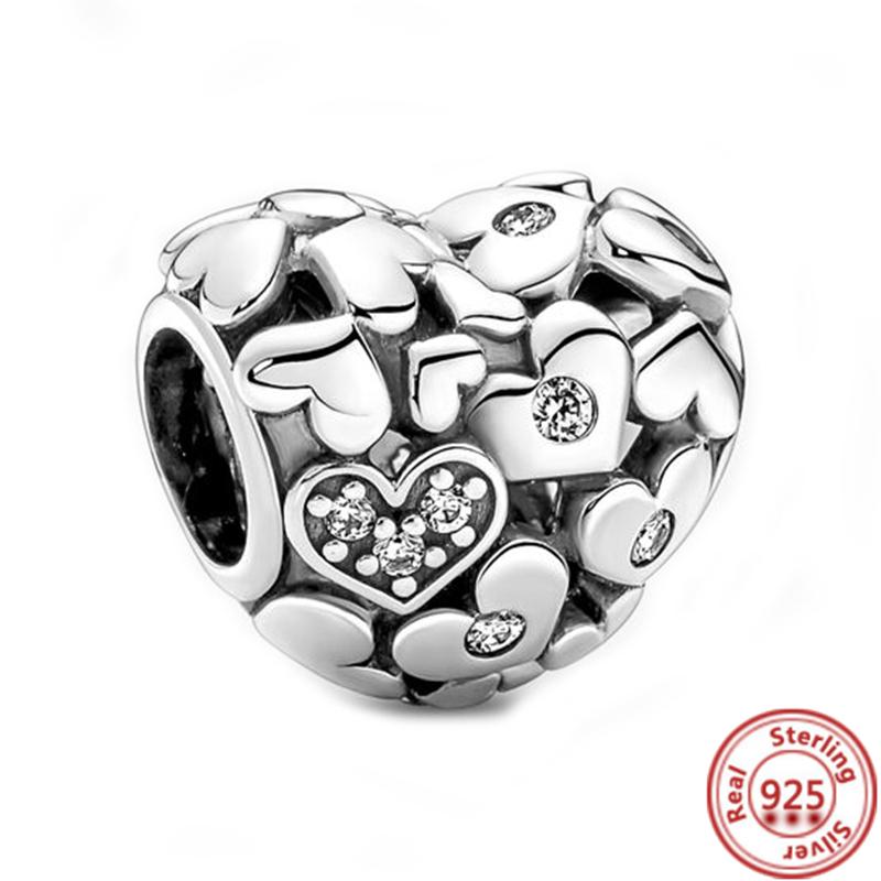 925 Sterling Copper Charm Twisting Arrow Lucky Dice Forever & Always Infinity Love Color Beads Fit Pantaro DIY Bracelet