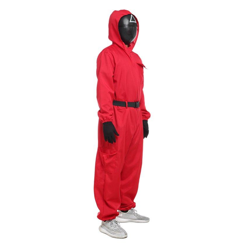 Buy Cozy Costume For Squid Game Jumpsuit With Hood And Mask Fashion