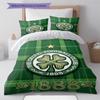 Set Biancheria da Letto con Motivo Logo Celtic FC Copripiumino Federa Decorazione per la Casa Regalo (1 * copripiumino + 2 * federa, senza nucleo)