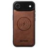 Suteni G5 Cowhide Leather MagSafe Magnetic Phone Case