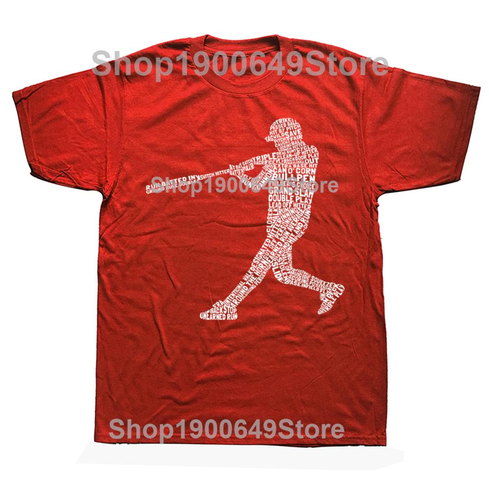 Funny Baseball Softball Player Sports T Shirt Tee Tops Round Neck ShortSleeve Fashion Tshirt Clothing Casual Basic Tshirts