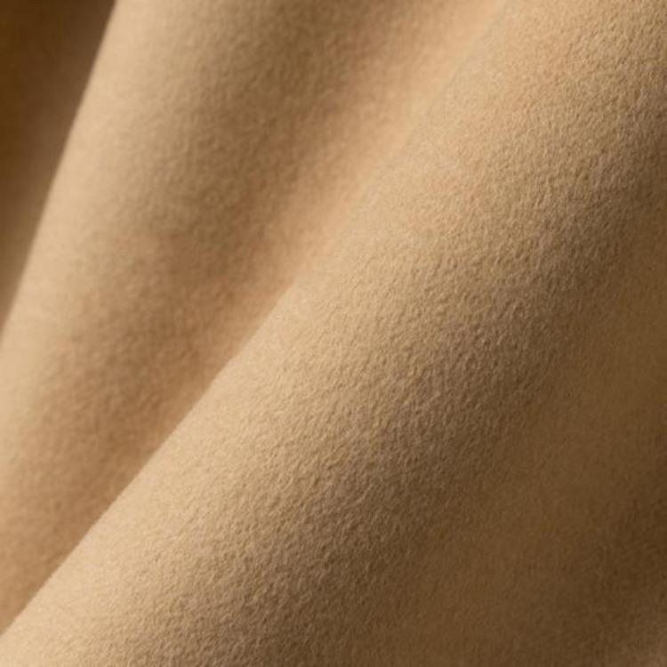 Women Single Breasted Pea Coat Mid Length Wool Blend Trench Coat Notch Lapel