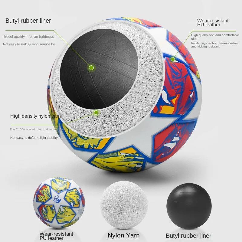 Soccer Ball Final for Men Number 5 PU Professional Adult Football Children Outdoor Sports Training Champions Game Footballs Gift