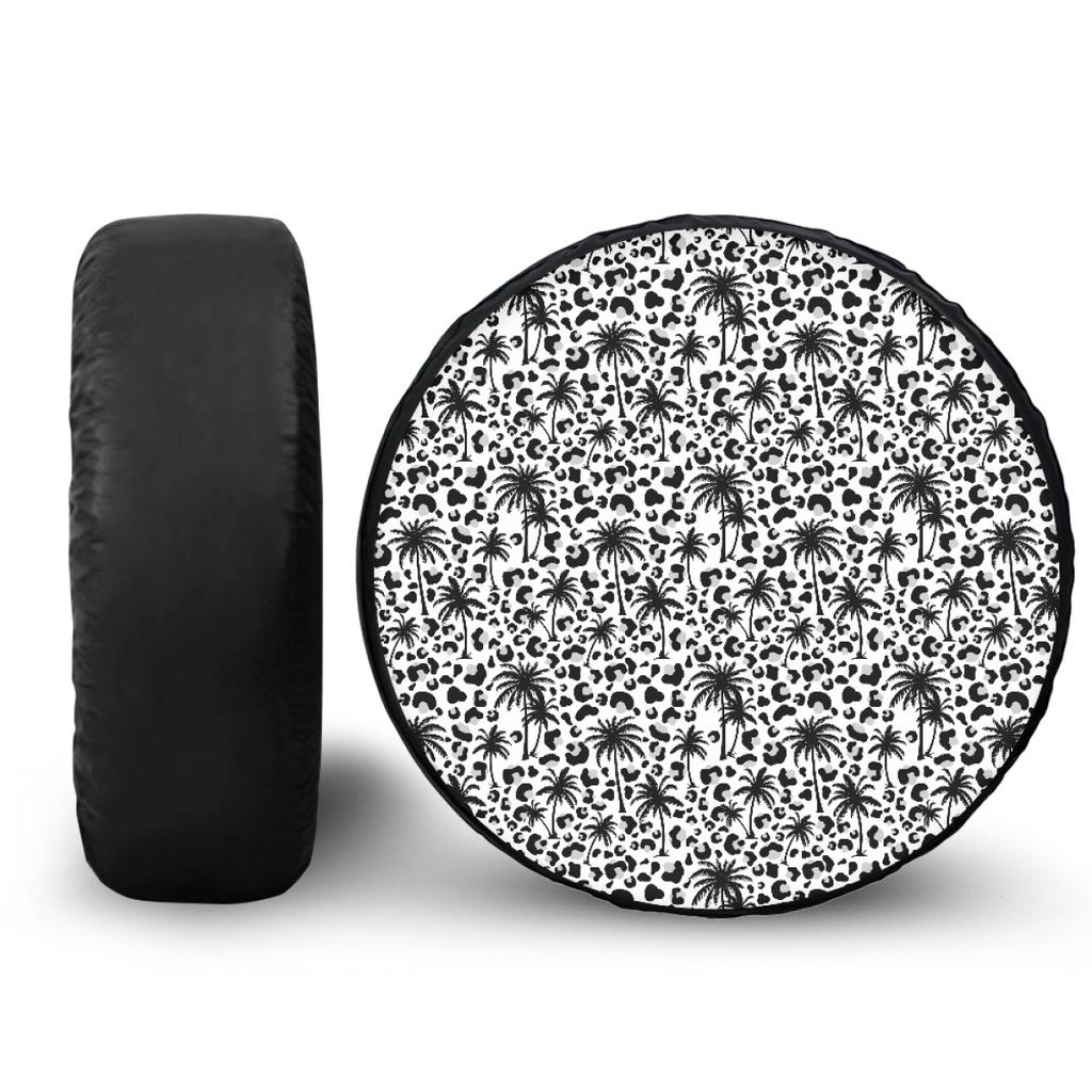 Plant Print Element Pattern Auto Parts Spare Tire Cover Weatherproof Tire Cover