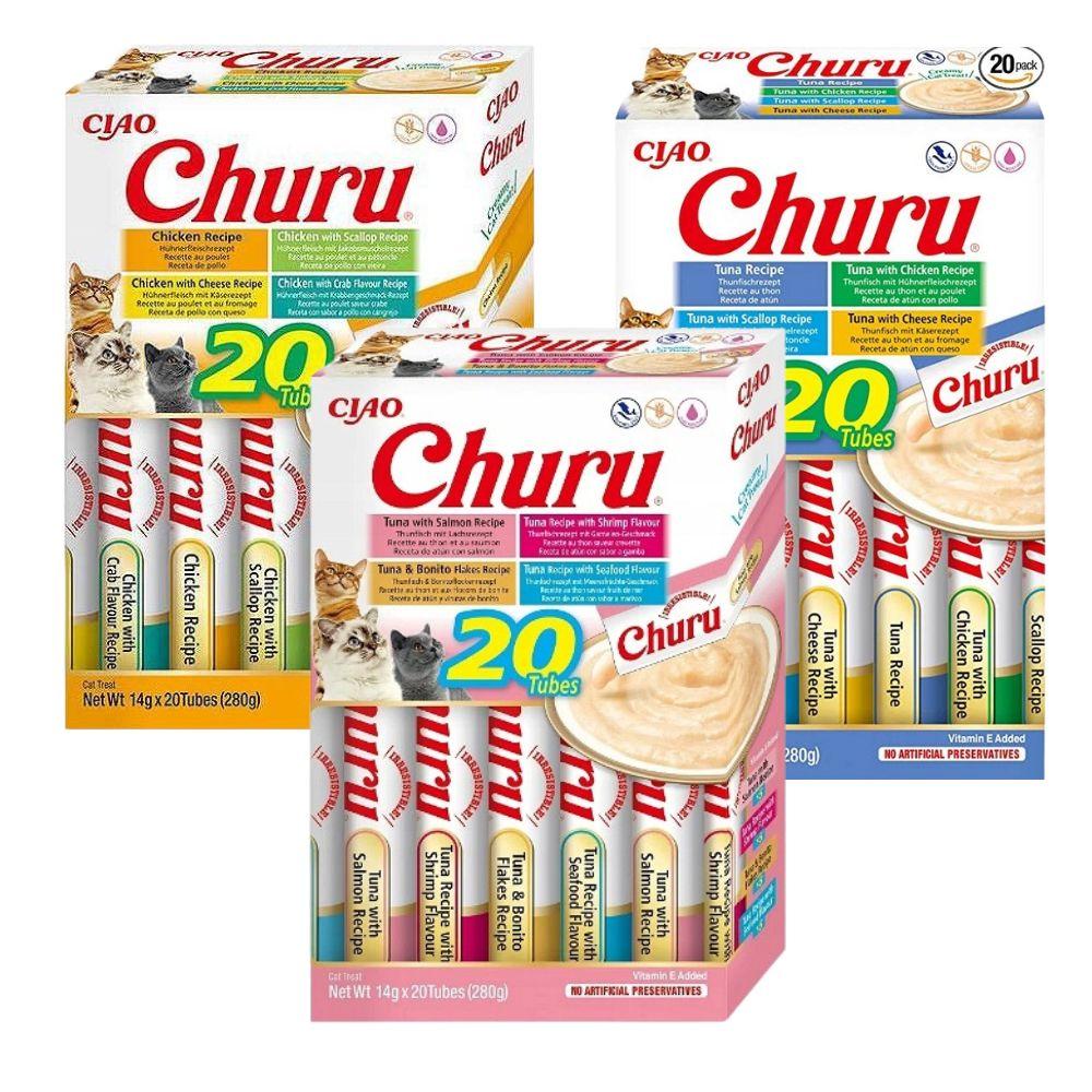 INABA CHURU wet cat food delicacy MIX 60x14g