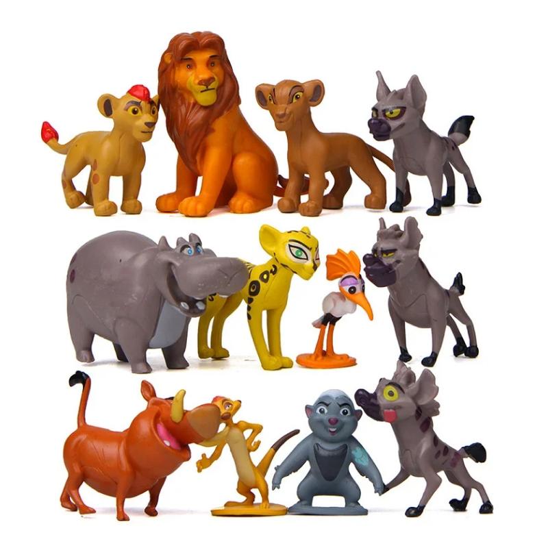 

12Pcs/Set Anime Cartoon The Lion Guard King Kion Simba PVC Tall Superior Quality Action Figures Bunga Beshte Fuli Ono Figurines Doll Playthings