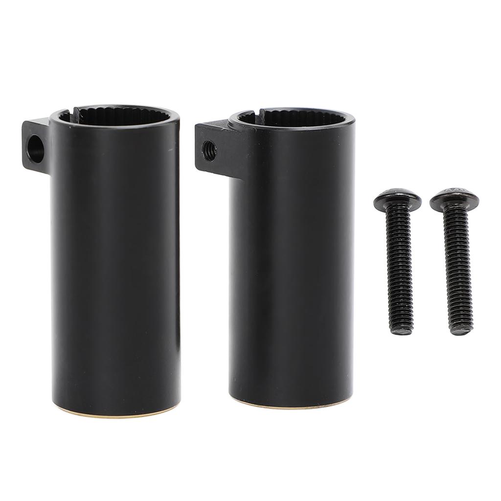 2pcs Rear Axle Sleeve Black Coating Brass Weight Increase Rear Axle Adapter for SCX10 II AR44