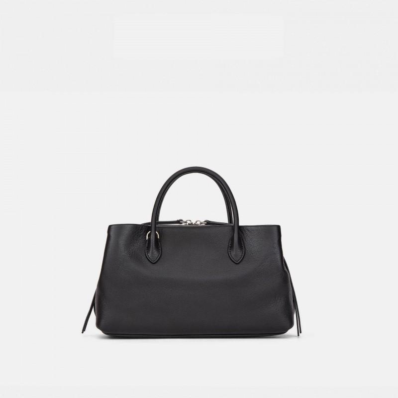 

Organ Boston First Grained Calfskin Multi-compartment Handbag One Shoulder Armpit Cross-section 24x8x15cm чёрный
