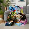 Jojo'S Bizarre Adventure Characters Flannel Blanket Super Soft Warm Cozy Blanket for Sofa Bed Office Travel All‑Season Home Decor Gift
