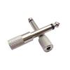 Nickel-Plated 6.35mm Male To 3.5mm Female Mono Adapter for Microphones and Headphones.