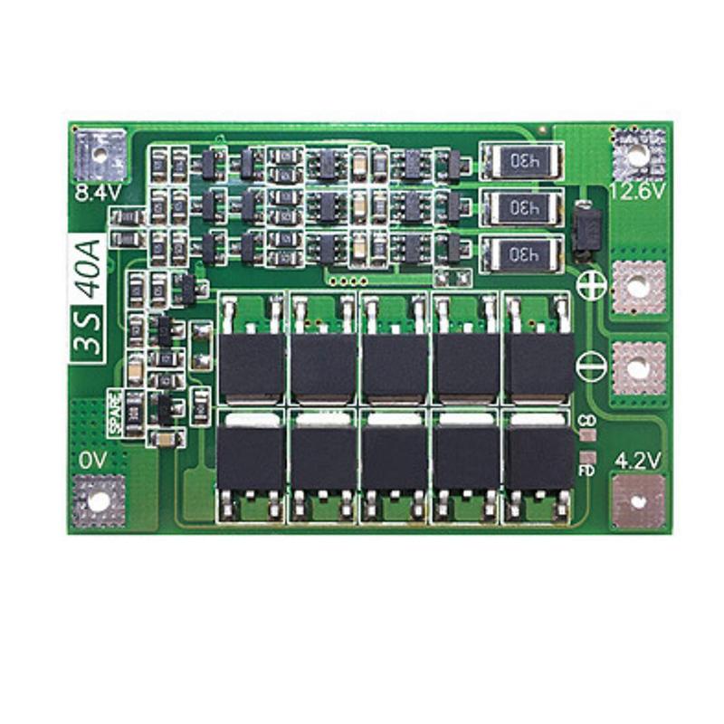 

3S 40A Li-Ion Lithium Battery Charger Protection Board 18650 For Drill Motor