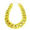 Pet Charming Gold Chain Necklace With Funky Dreadlock Wig For Halloween And Various Festive Celebrations