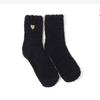 1 pair Women Girls Heart Design Soft Winter Socks Sleeping Socks Foot Warm Floor Fluffy Socks