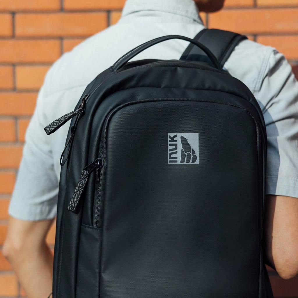 Inuk GRANITE WR Regular Size Backpack, Black,