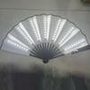 New LED Illumination Led Light Fan PVC Foldable Light Up Fan Lightweight 64cm Led Glow Fan for Line Dancing