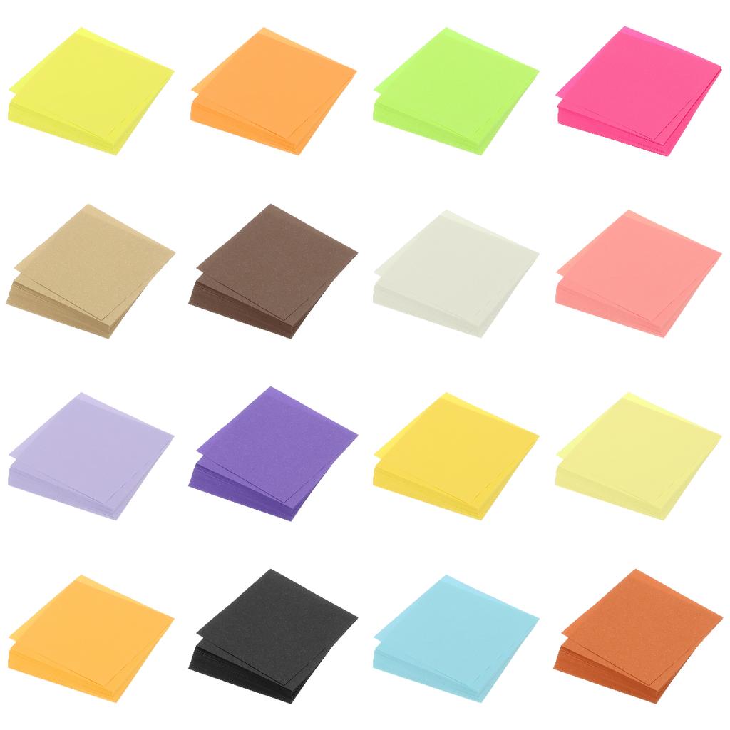Uxcell 100 Fogli 10x10cm Carta Origami Bicolore Quadrata Pieghevole per Arte Artigianato Regali Scrapbooking Decorazioni Fai da Te Fatto a Mano