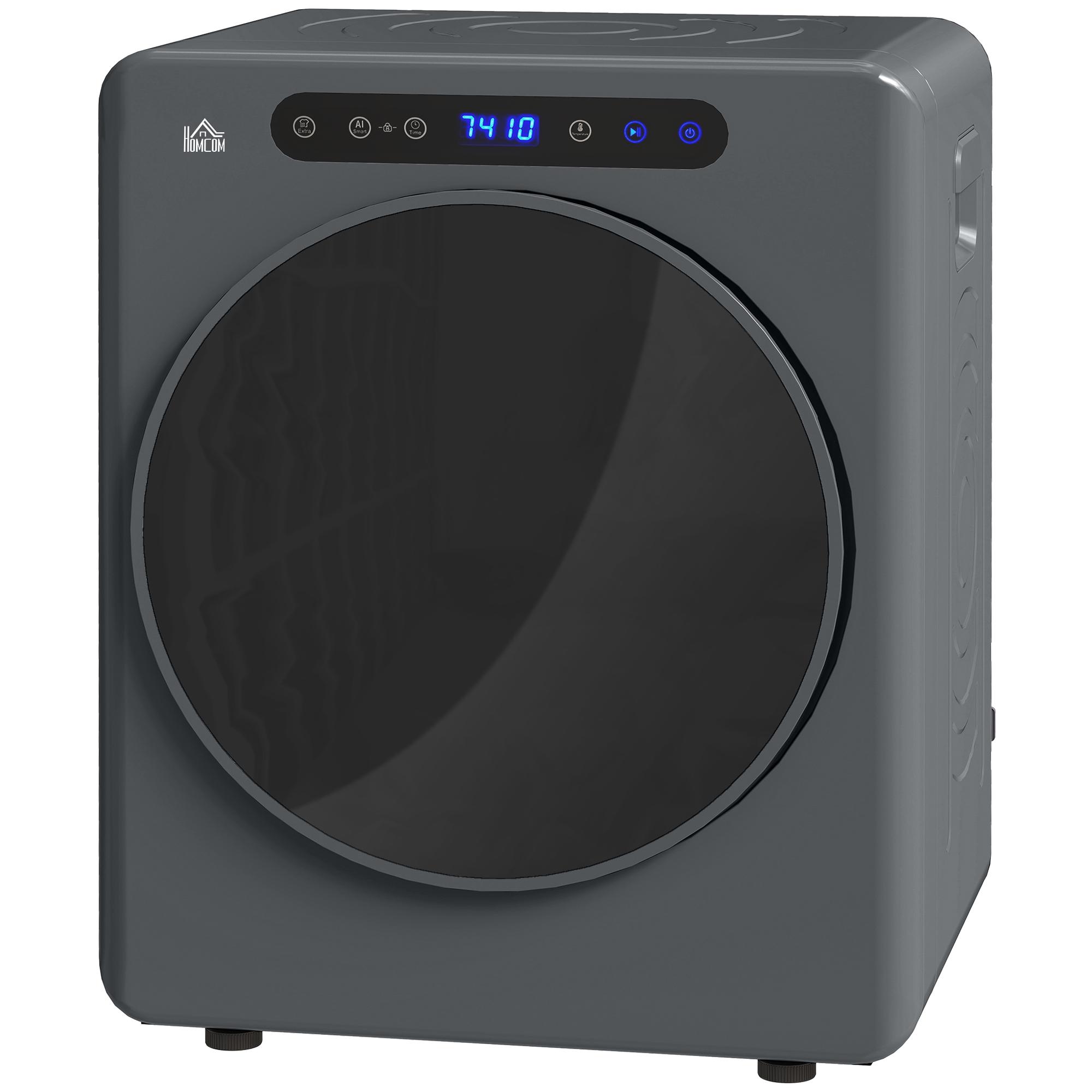 Sèche-linge 6 Programmes 40 60 degrés Capacité 3 Kg Compact Contrôle Tactile Gris