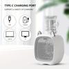 Portable Air Conditioner Fan Electric Fan Desk Misting 1200mAh 3 Gear Air Conditioner Water Cooling Fan USB Type-C Charging Spray Humidifier Fan 