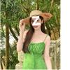 + (shorts) Retro Vacation Green Suspender Dress Summer Summer Tube Top New Slim Dress Short