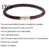 Magnetic Hand Chain Bracelet Braided with Buckle Faux Leather Couple Versatile Men for Anniversary
