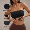 Sujetador Strapless sin Costuras con Cierre Frontal - Sin Aros, Diseño Bandeau Fruncido