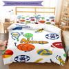 3pcs Custom Name ball sports Bedding Set Duvet Cover Closure Includes 1 Duvet Cover & 2 Pillowcases, Soft and Comfortable for All Seasons.