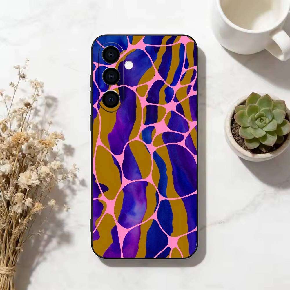 Luxury Y2K Polka Dots Phone Case For Samsung Galaxy A73,A72,A71,A70,A53,A52,A51,Soft Silicone Black Cover