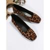 Spring/Autumn Sexy Elegant Fashionable Comfortable and Casual Walking Versatile Wear-Resistant Flat Leopard Print Shoes