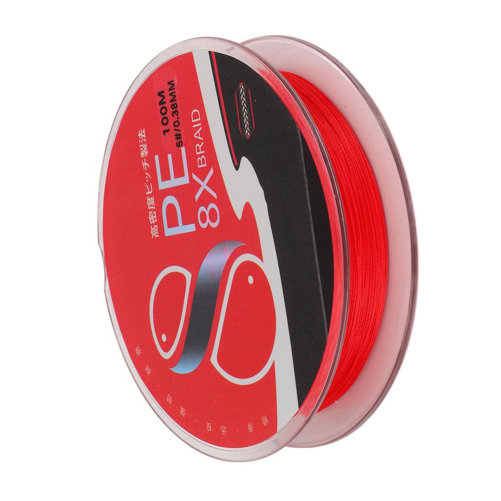 Fly Fishing Line PE 8 Strands 0.38mm Diameter 100m Length 25kg Pull Floating Line for Carp