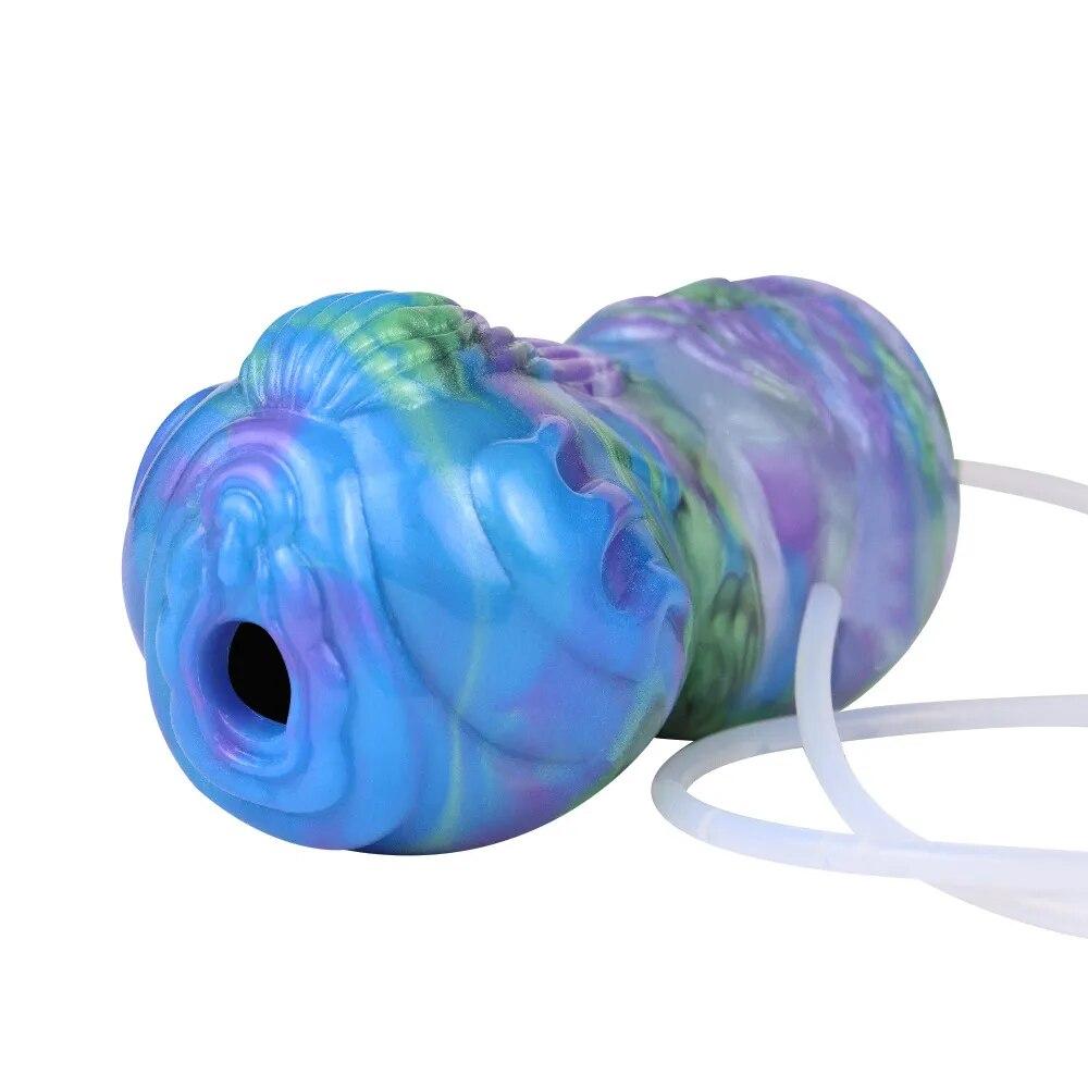 Vodní stříkající masturbační pohár Silikonový masturbátor pro muže Manuální trénink penisu Gay Sex Toy Pussy Anální panenka Kouření