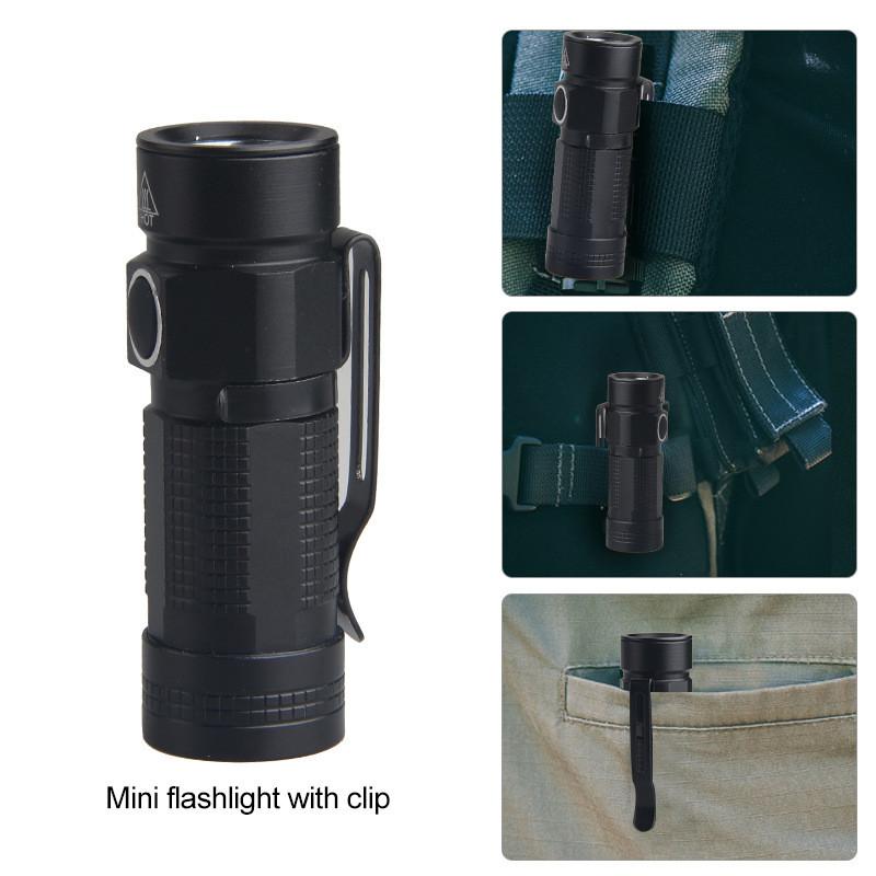 Pocket Mini Portable Led Usb Flashlight Waterproof Small Torch For Hiking Travel