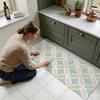 25Style 10Pcs Mandala Tile Stickers, Thick Matte Finish Waterproof Self-Adhesive Floor Wall Decor for Kitchen Home