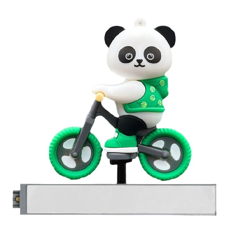 

Creative Central Control Screen Car Ornament Cycling Panda Sliding Cartoon Doll Car Interior Decoraiton