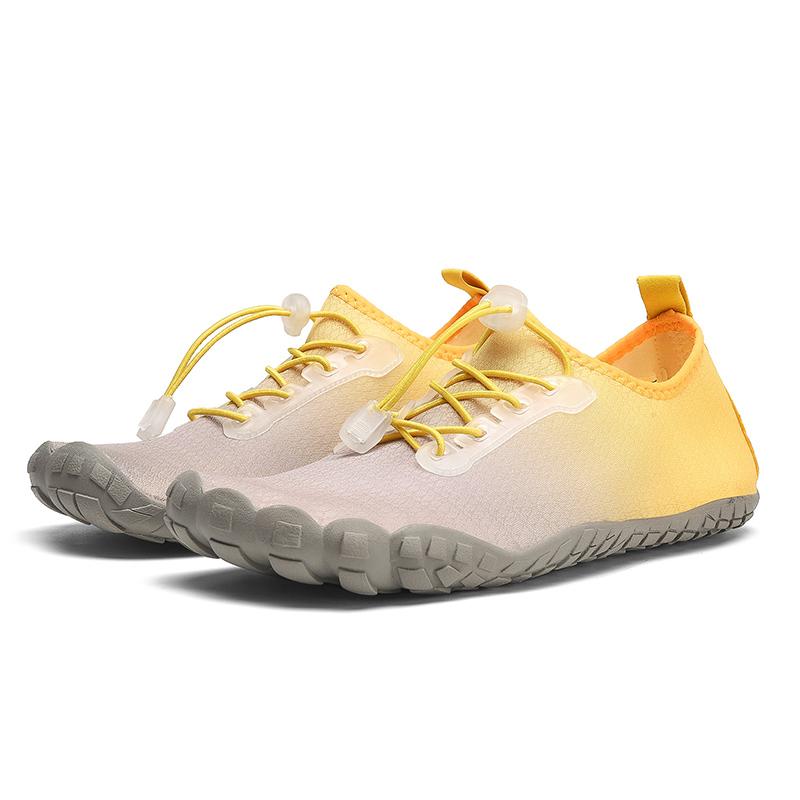 

Мужская и женская универсальная обувь с градиентом для порнографических пар, обувь для йоги, пляжная обувь, обувь для плавания 46 жёлтый/серый