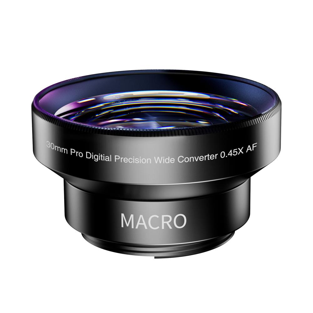 TOMLOV Wide Angle Precision Lens WL01 For Digital Microscope, 30MM Wide Angle 0.45x Converter Lens With Macro Portion Pro