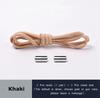 Elastic Shoelaces Round Metal Lock Shoe Laces Without Ties Convenient And Safe Lazy Shoes Lace For Sneakers Accessories