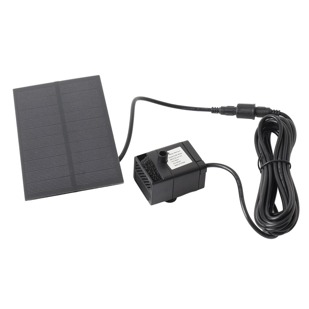 Solar-Springbrunnenpumpe 5,5V 1,5W Polykristallines Silizium-Solarpanel Vogelbad-Springbrunnenpumpe